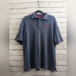 Walt Disney World Parks Blue Embroidered Polo Shirt Men's Size Large